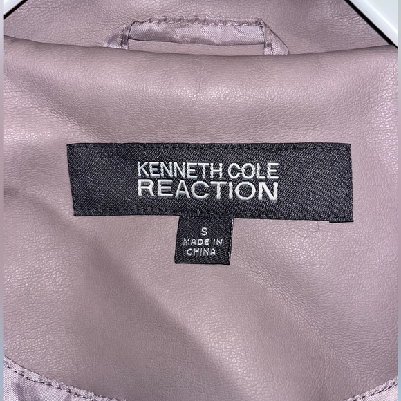 Mauve Faux Leather Jacket - Picture 5 of 6